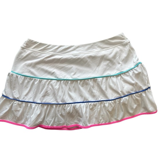 Lilly Pulitzer Peachy Skort Resort White Luxletic Tennis UPF 50+ Sz XL - Picture 4 of 6